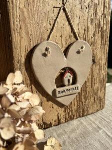 Cuore ceramica 'Benvenuti' - immagine 2