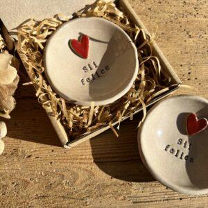 Piattino ceramica con cuore - immagine 4